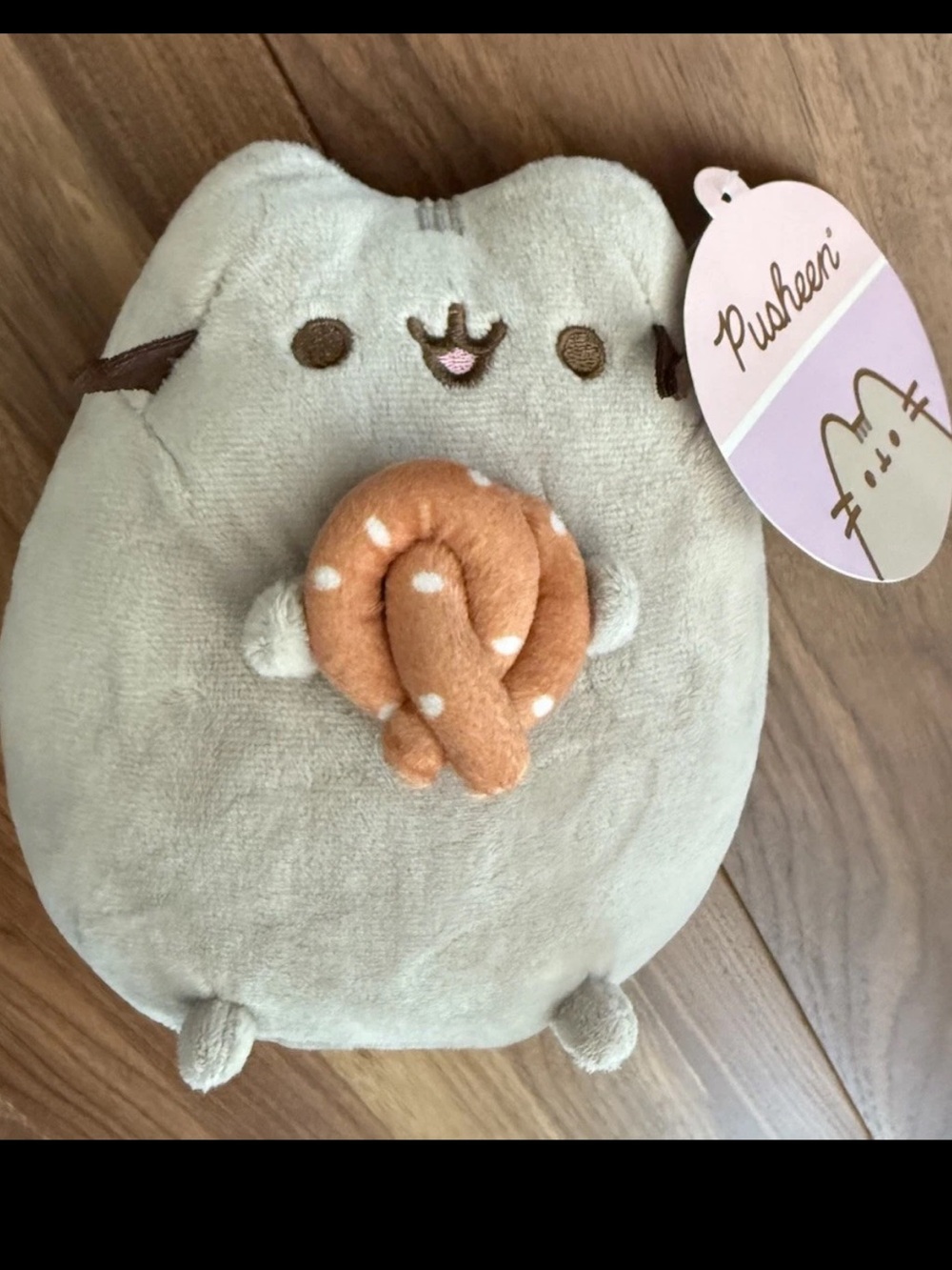 Pusheen Plush Holding a Pretzel! Brand new with tags! Rare hard to find plushie!